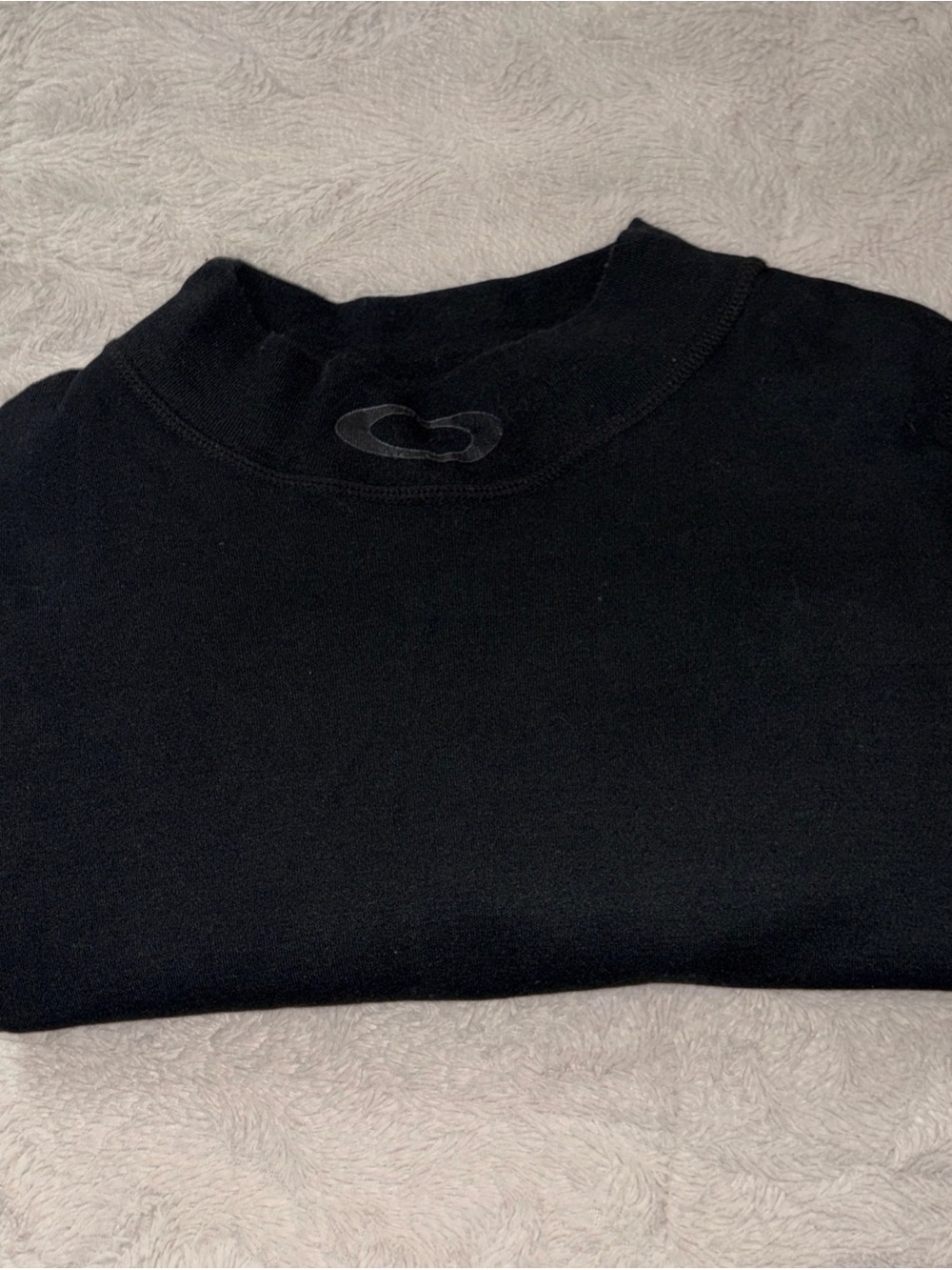 Vintage Oakley CarbonX Carbon Fiber Mock Neck Base Layer USA Top Mens L Racing